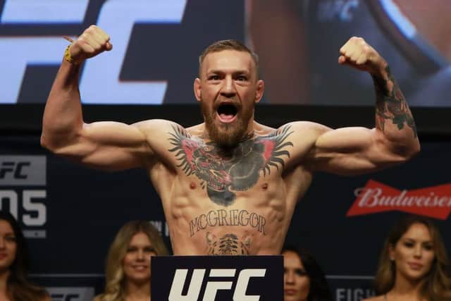 UFC's Conor McGregor has been granted a boxing licence.  Picture: Michael Reaves/Getty Images