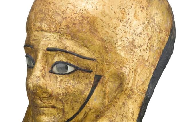 A mummy mask will help tell the story of the ancient tomb created in 1290 BC.