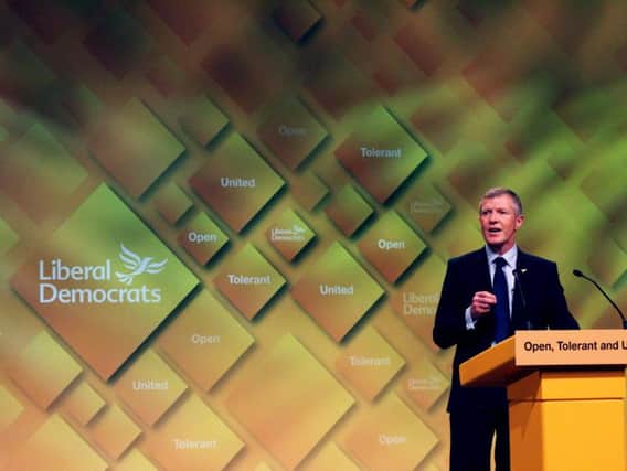 Scottish Lib Dem leader Willie Rennie campaigned in the Richmond Park by-election on Wednesday