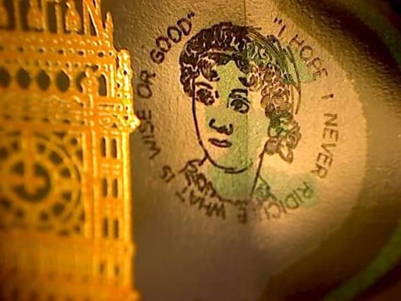 Quotes from Jane Austen novels have been engraved onto four 5 notes which are about to go into circulation.