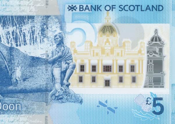 The new Scottish banknotes have traces of animal products in them. Picture: PA