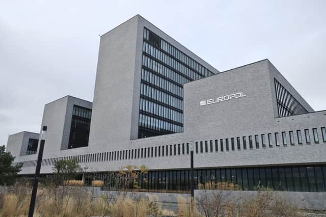 Europol headquarters in The Hague, Netherlands. Picture: AP Photo/Mike Corder