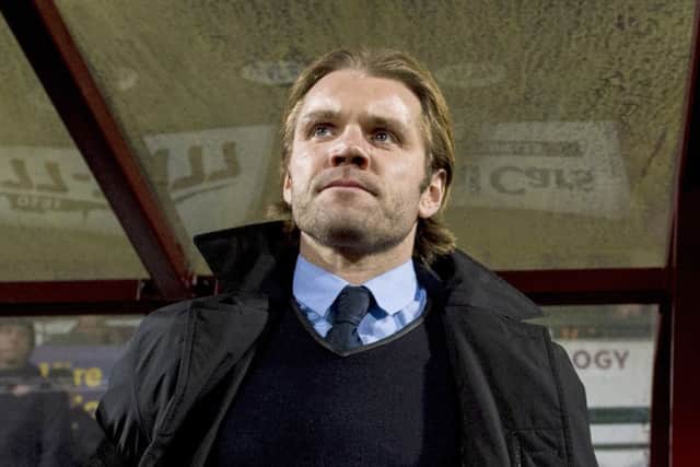 Robbie Neilson prior to his final match as Hearts manager. Picture: SNS