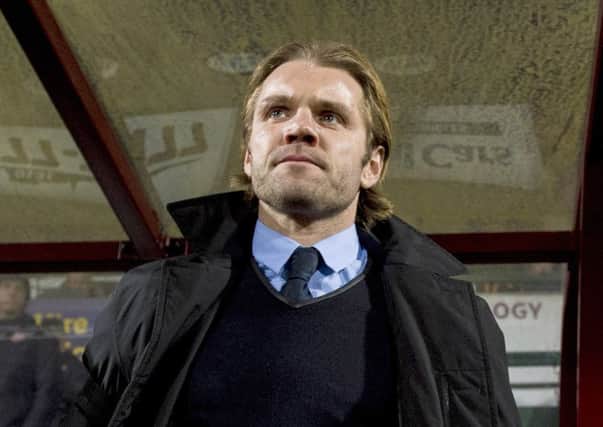 Robbie Neilson prior to his final match as Hearts manager. Picture: SNS