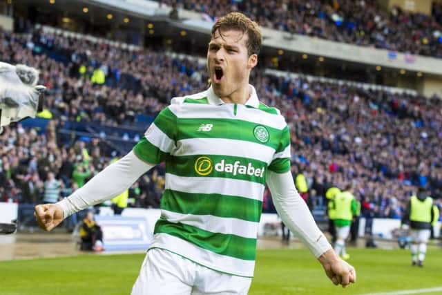 Celtic defender Erik Sviatchenko edits his own video clips in order to analyse his performances. Picture: SNS.
