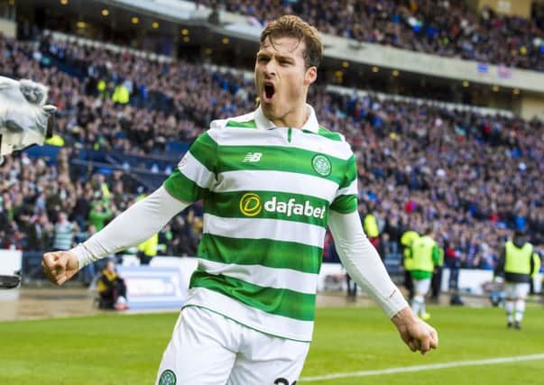Celtic defender Erik Sviatchenko edits his own video clips in order to analyse his performances. Picture: SNS.
