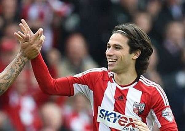 Jota in action for Brentford. Picture: Getty Images