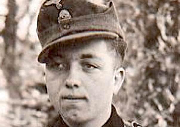 Heinrich Steinmeyer in his SS uniform. Picture: SWNS