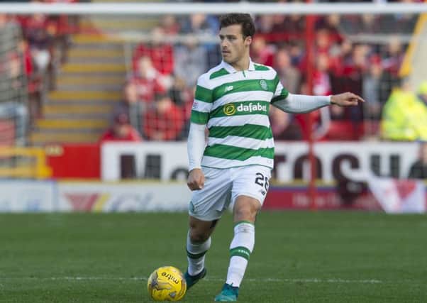 Celtic's Erik Sviatchenko was missing from the starting line up for today's match versus Motherwell.