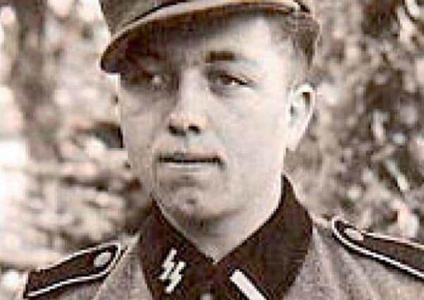 Heinrich Steinmeyer in his SS uniform. Picture: SWNS