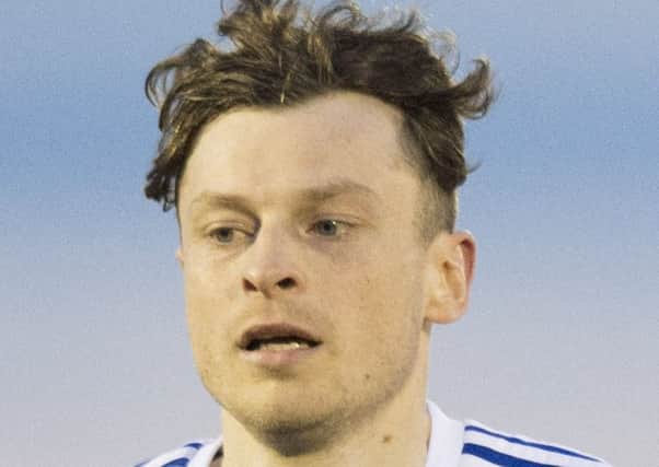 03/05/16 LADBROKES CHAMPIONSHIP PLAY OFF SEMI-FINAL 1ST LEG
PETERHEAD v AYR (1-4)
BALMOOR STADIUM - PETERHEAD
Nicky Riley in action for Peterhead