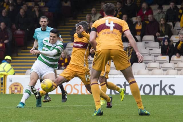 Tom Rogic scores his winner in injury-time. Picture: SNS