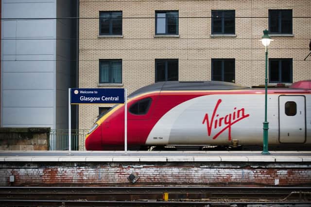 The Virgin train was headed for Glasgow. Picture: John Devlin