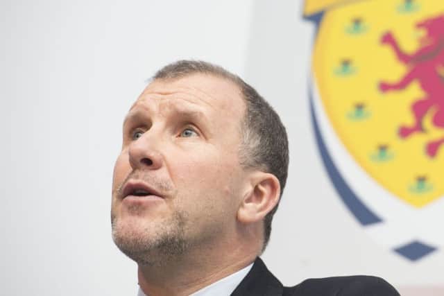 SFA Chief Executive Stewart Regan spoke to BBC Scotland over child abuse claims. Picture: SNS Group
