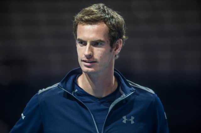 Andy Murray at the SSE Hydro in Glasgow earlier this year. Picture: John Devlin