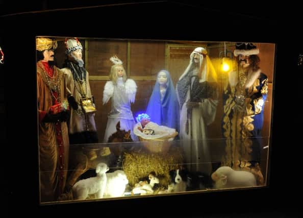 The baby Jesus doll was stolen from a Christmas nativity scene at St John's Kirk in Perth. Picture: JP copyright