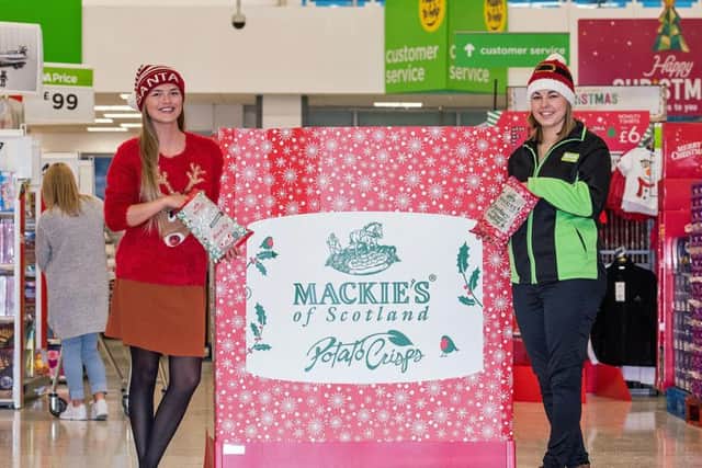The new festive crisps and popcorn products will be available in nearly 50 Scottish stores. Picture: Contributed