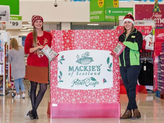 The new festive crisps and popcorn products will be available in nearly 50 Scottish stores. Picture: Contributed