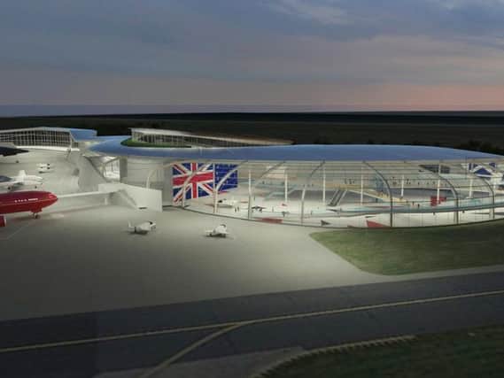 A visualisation of how Prestwick's spaceport might look. Picture: Prestwick Airport