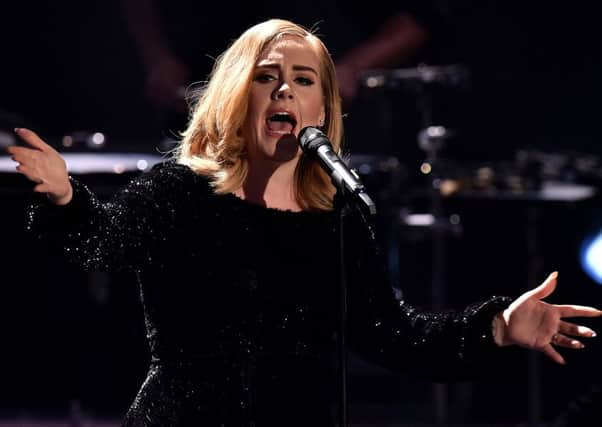 Adele has been nominated for best album and song of the year at the Grammys. Picture: Getty Images