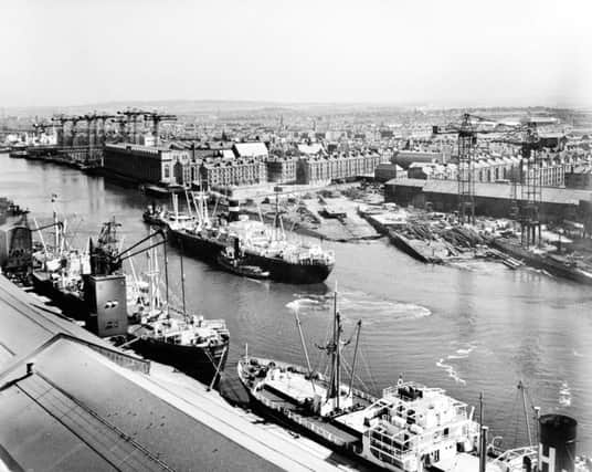 A 1955 view across Govan, taken from the Meadowside Granary in Partick. The Harland & Wolff shipyard on the left closed in 1963. The Fairfield yard on the right is now owned by BAE Systems and is still in operation. All pictures: CSG CIC Glasgow Museums & Libraries