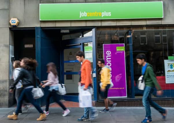 Unemployment in Scotland increased by 14,000 from August-October. Picture: Ian Georgeson