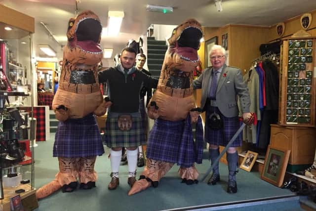 TrexTuesdays at Chisholms Kiltmakers in Inverness. Picture: VisitBritain