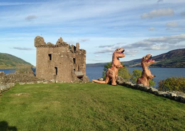 TrexTuesdays at UrquhartCastle on the shores of Loch Ness. Picture: VisitBritain