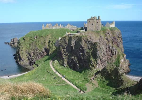Dunottar Castle in Aberdeenshire is close to toasting its 100,000th visitor of 2016. Picture: Wikimedia