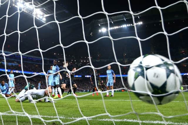Celtic take the lead against Manchester City at the Etihad on Tuesday evening. Picture: Getty