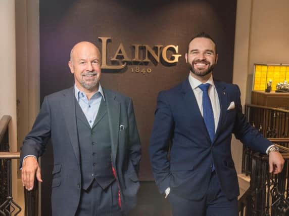 Michael Laing on left says the bottom-line figure was impacted by investment in the famous jewellery business. Picture: Contributed