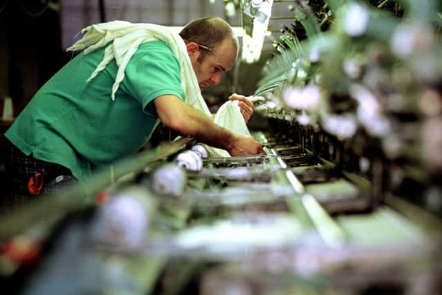 The textiles, pharmaceuticals and food sectors saw heavy falls in production. Picture: Ian Rutherford
