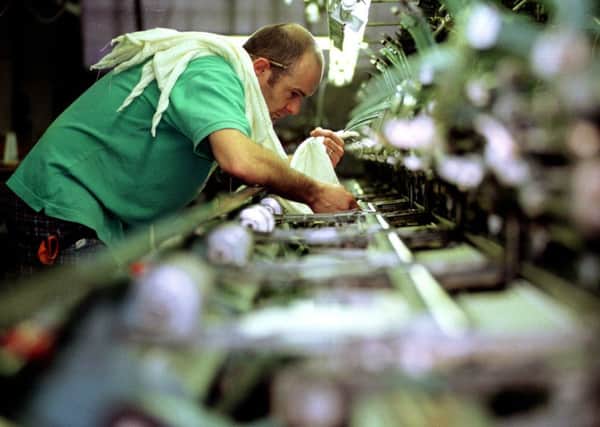 The textiles, pharmaceuticals and food sectors saw heavy falls in production. Picture: Ian Rutherford
