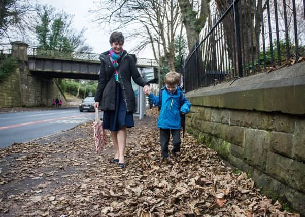 Alison Thewliss MP with son Alexander, in Glasgow. Picture: John Devlin