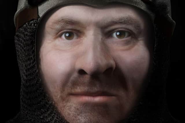 The virtual image was reconstructed from a skull widely thought to belong to Robert the Bruce. Picture: Contributed
