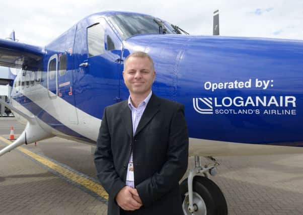 Loganair managing director Jonathan Hinkles. Picture: Nick Ponty
