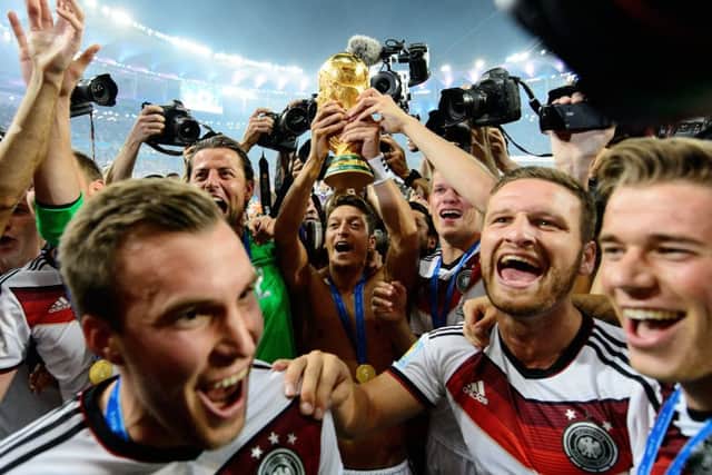Germany celebrate their World Cup victory in 2014. Picture: Getty.