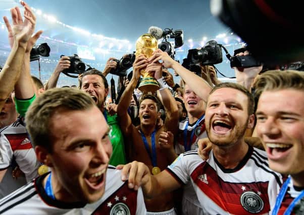 Germany celebrate their World Cup victory in 2014. Picture: Getty.