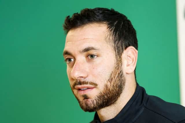 Hibernian's Ofir Marciano has a knee problem. Picture: Roddy Scott/SNS