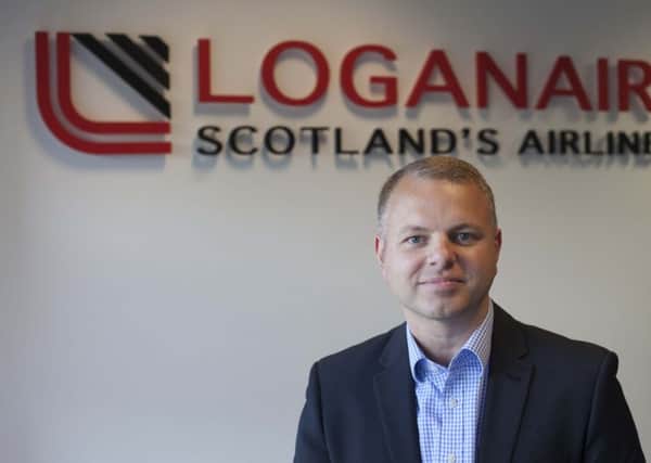 Loganair's new MD, Jonathan Hinkles. Picture: Chris James
