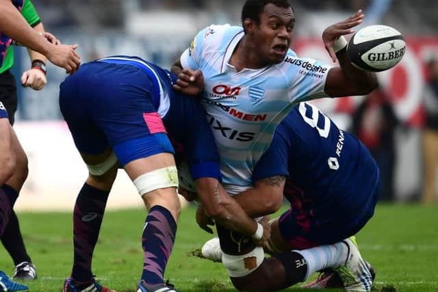 Leone Nakarawa in action for Racing 92 against Stade Francais in the French Top 14. Picture: Miguel Medina/AFP/Getty Images