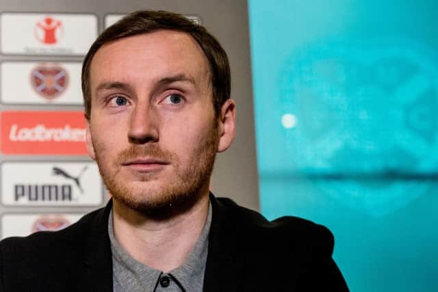 Ian Cathro became Hearts head coach earlier this week. Picture: SNS