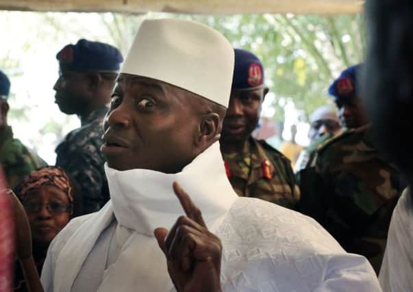 Gambia's president Yahya Jammeh has rejected the election results. Picture; AP