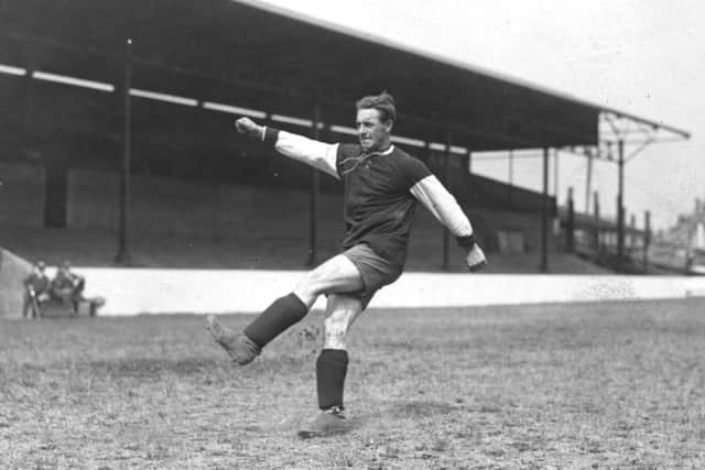 Syd Puddefoot, pictured training at Upton Park, struggled under the weight of expectation that his huge transfer fee brought. Picture: Topical Press Agency/Getty