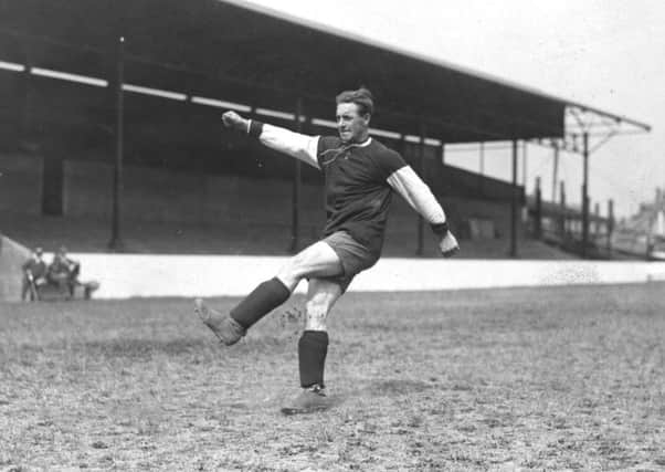 Syd Puddefoot, pictured training at Upton Park, struggled under the weight of expectation that his huge transfer fee brought. Picture: Topical Press Agency/Getty