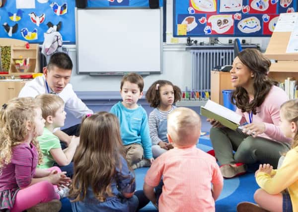 An extra teacher or qualified worker has been pledged for all nurseries in deprived areas. Photograph: Getty