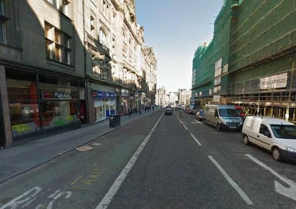 The incident happened on North Bridge near its junction with the High Street. Picture: Google