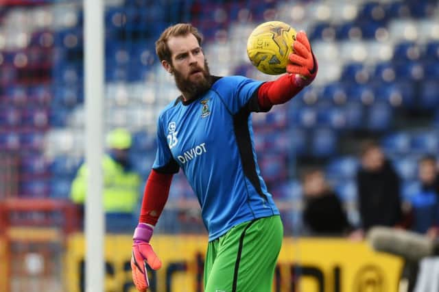 Inverness goalkeeper Owain Fon Williams was a fitness doubt right up until kick-off. Picture: SNS
