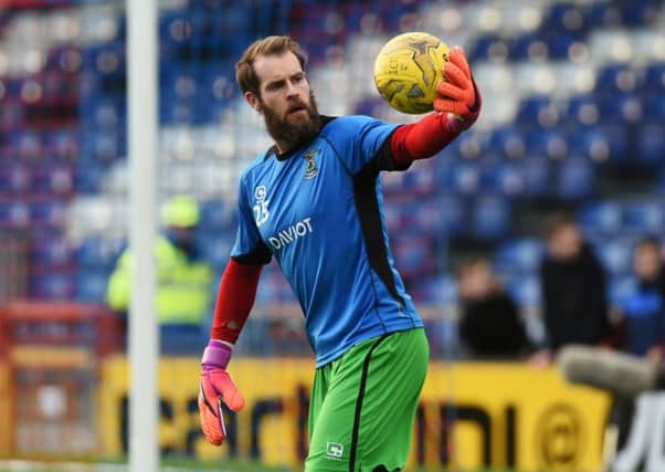 Inverness goalkeeper Owain Fon Williams was a fitness doubt right up until kick-off. Picture: SNS