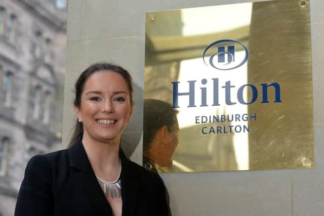 Claire Livingston became general manager of the Hilton Edinburgh Carlton in April. Picture: Julie Bull